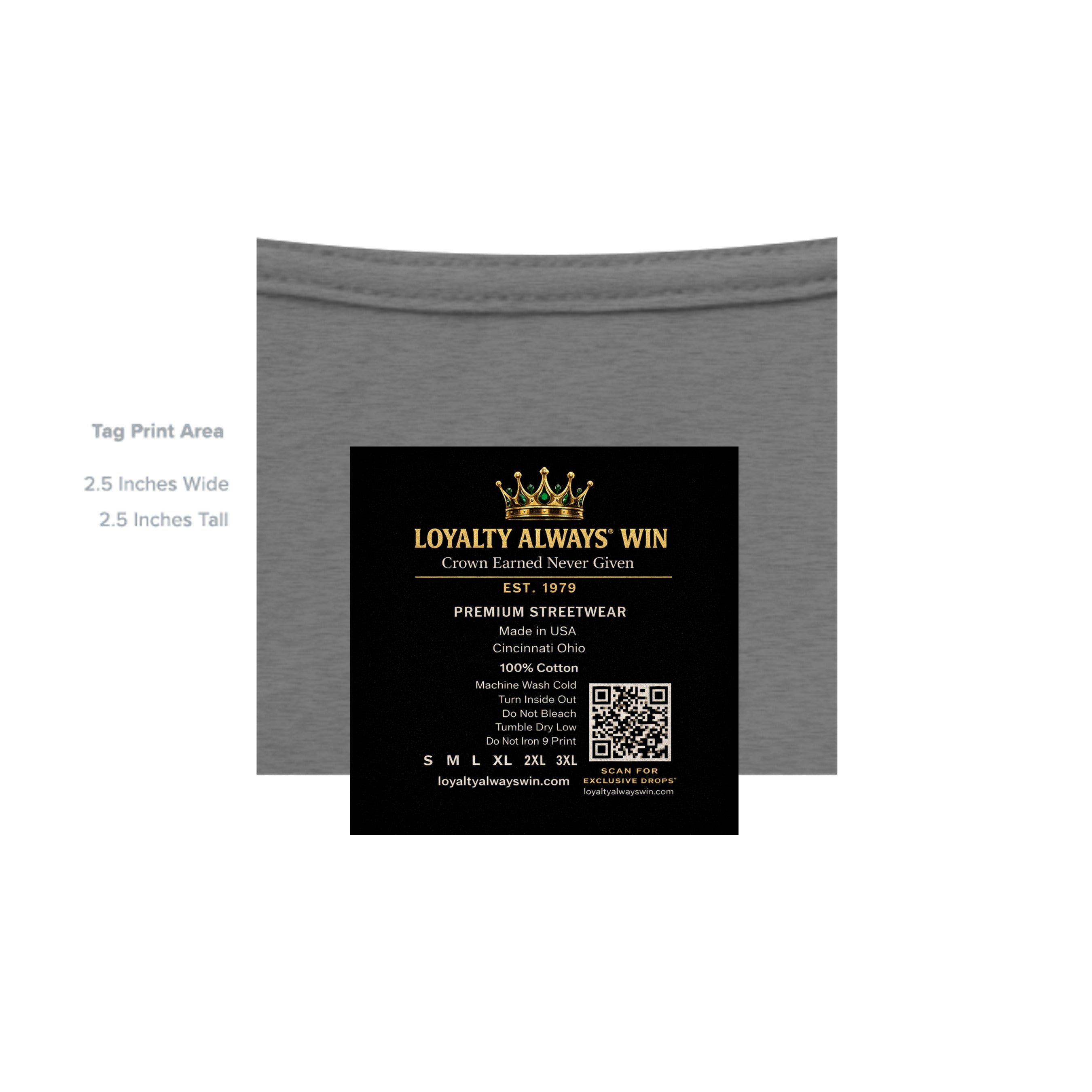 GRAPHITE HEATHER - G500 - INSIDE_TAG_LINE